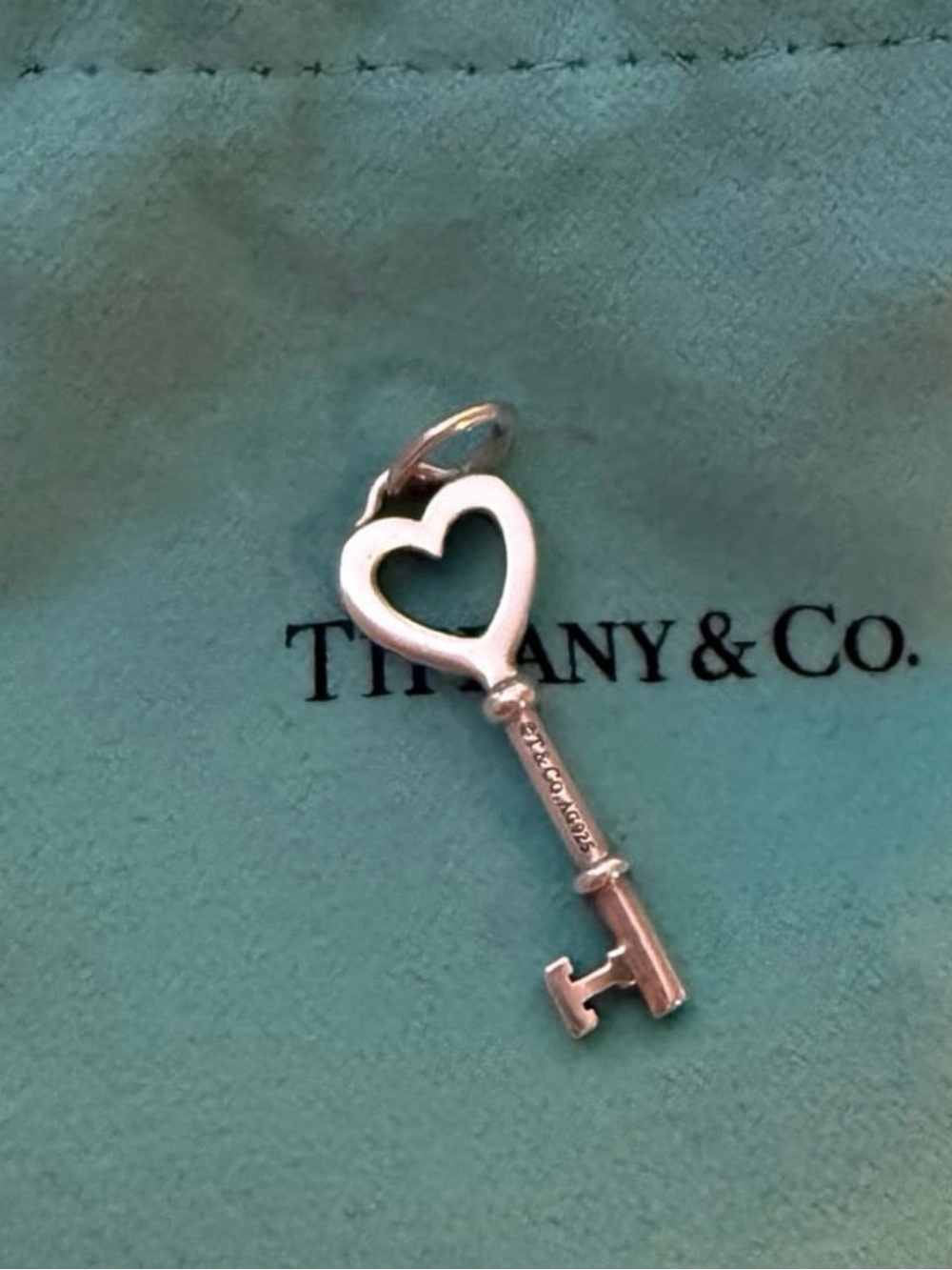 Tiffany & Co. Heart Key Pendant in Sterling Silver - Picture 2 of 4